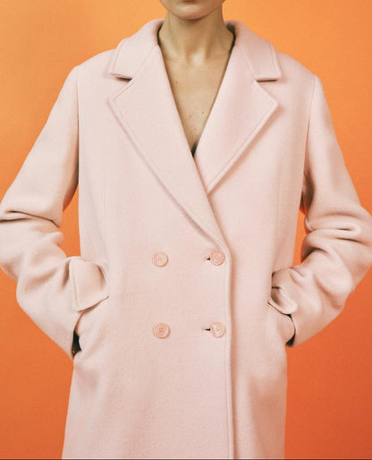 DOUBLE-BREASTED WOOL-BLEND COAT - ANNIE