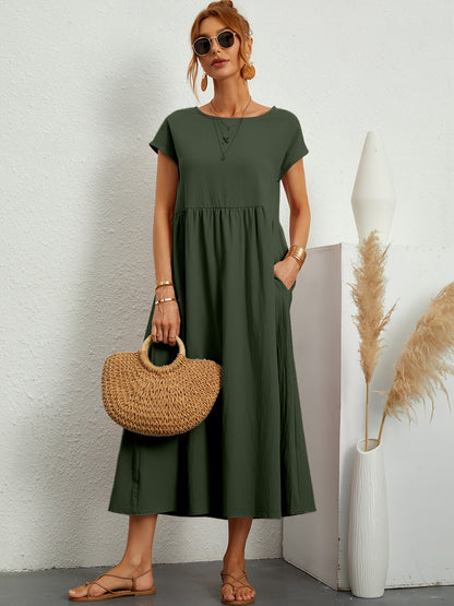 Robe Midi Fluide Élégante