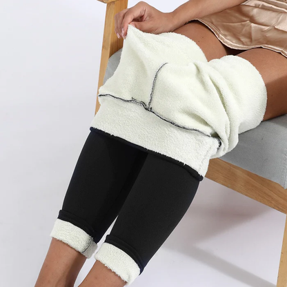 Leggings Doublés En Laine Polaire