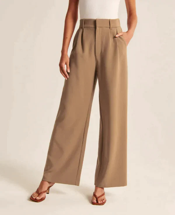 Pantalon Taille Haute Et Ample