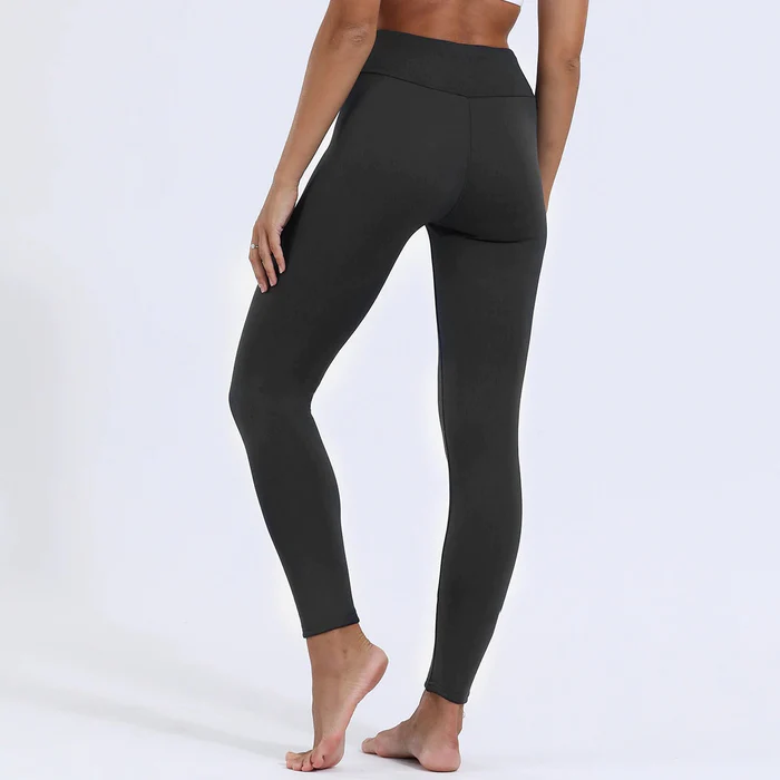 Leggings Doublés En Laine Polaire