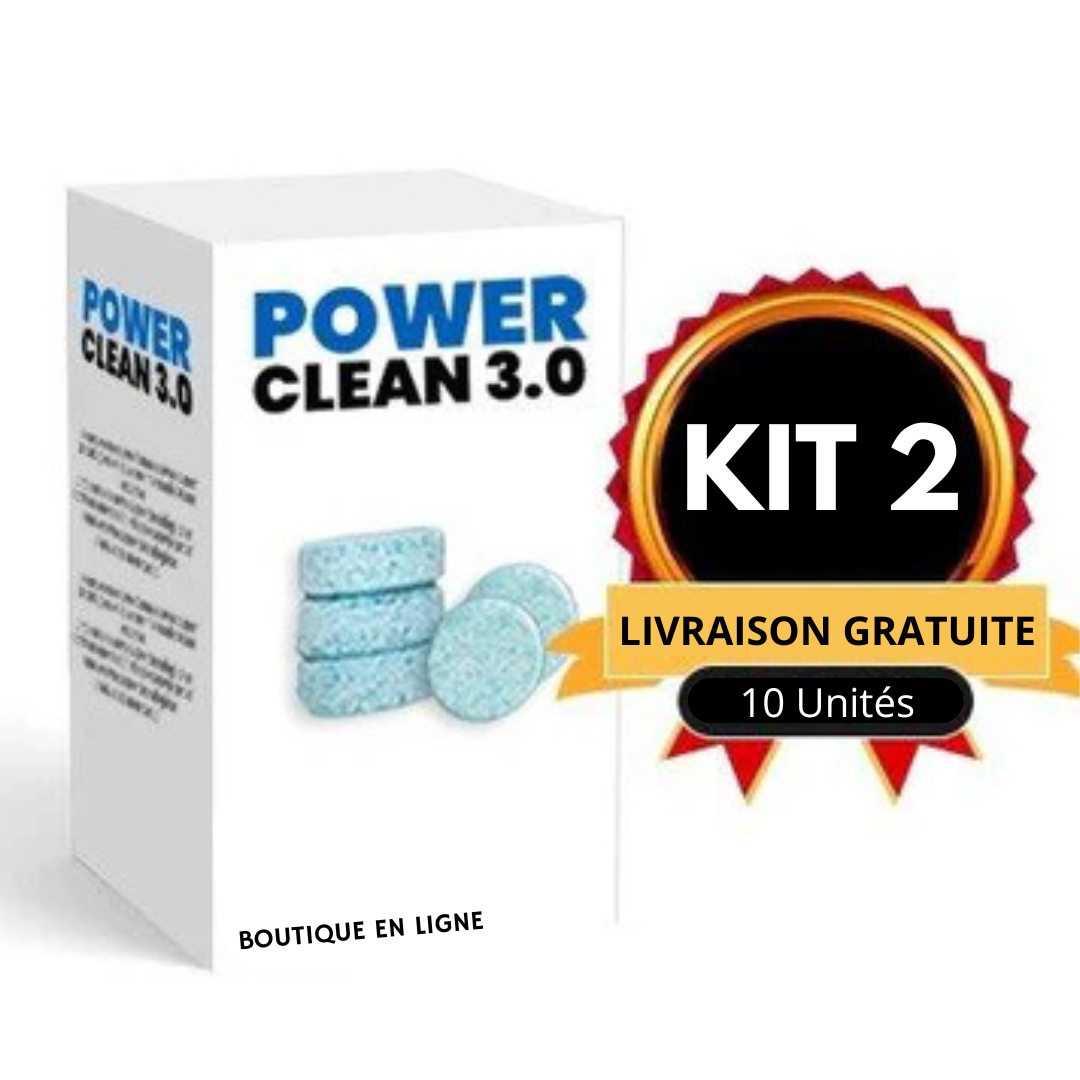 Power Clean 3.0 - Tablettes de Nettoyage Profond pour Graisse, Rouille et Taches !