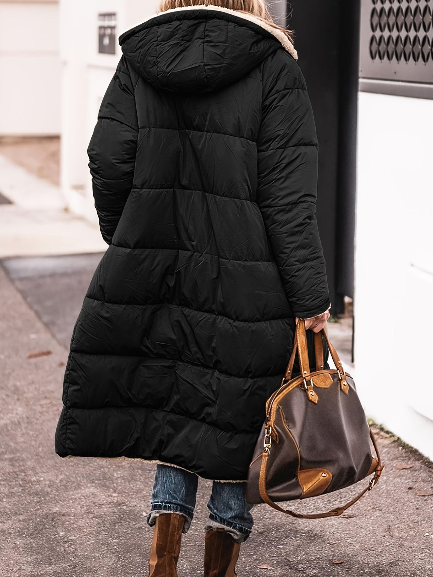 Elegant Long Quilted Coat Gabriella