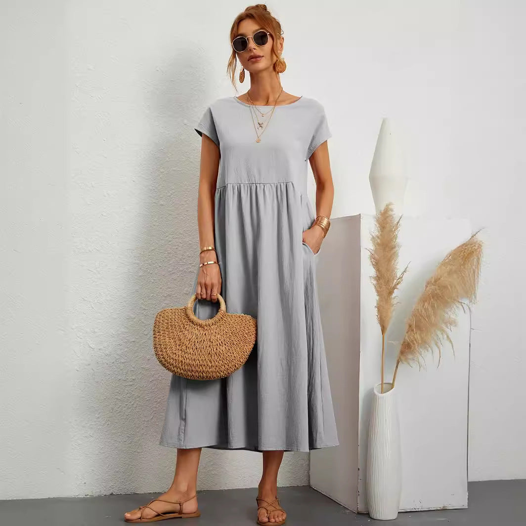 Robe Midi Fluide Élégante