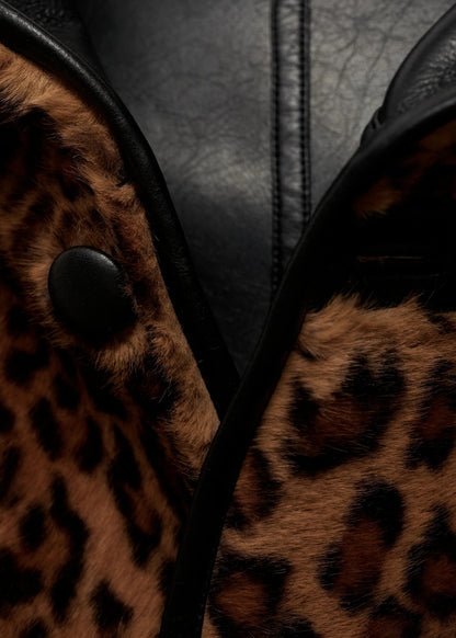 Reversible leopard-print jacket - Lisbon