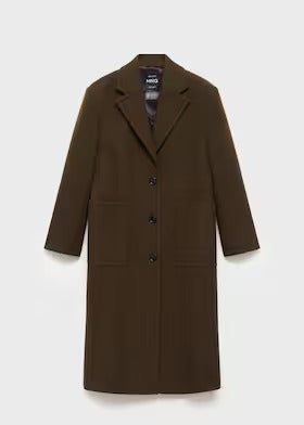 Virgin wool coat with pockets - Brussels