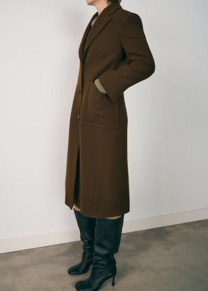 Virgin wool coat with pockets - Brussels