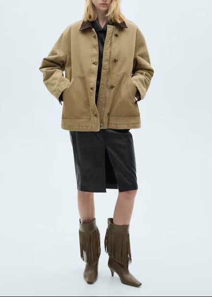 Parka with contrasting collar and pockets - Helsinki