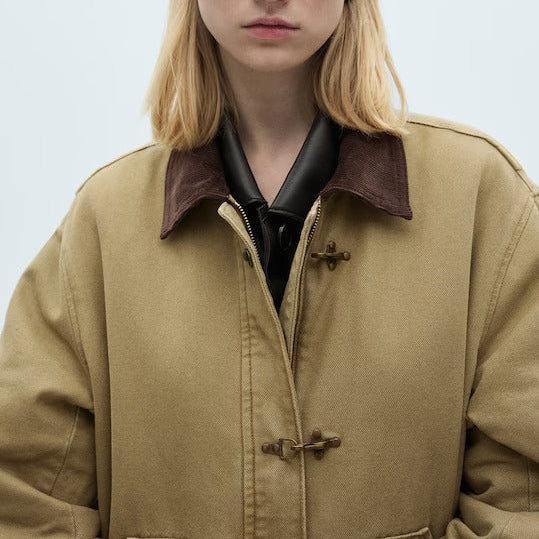 Parka with contrasting collar and pockets - Helsinki