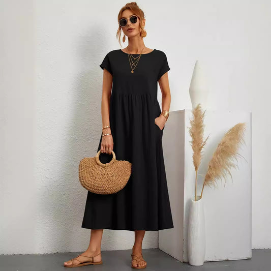 Robe Midi Fluide Élégante
