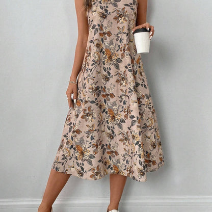 Robe Imprimée Sans Manches