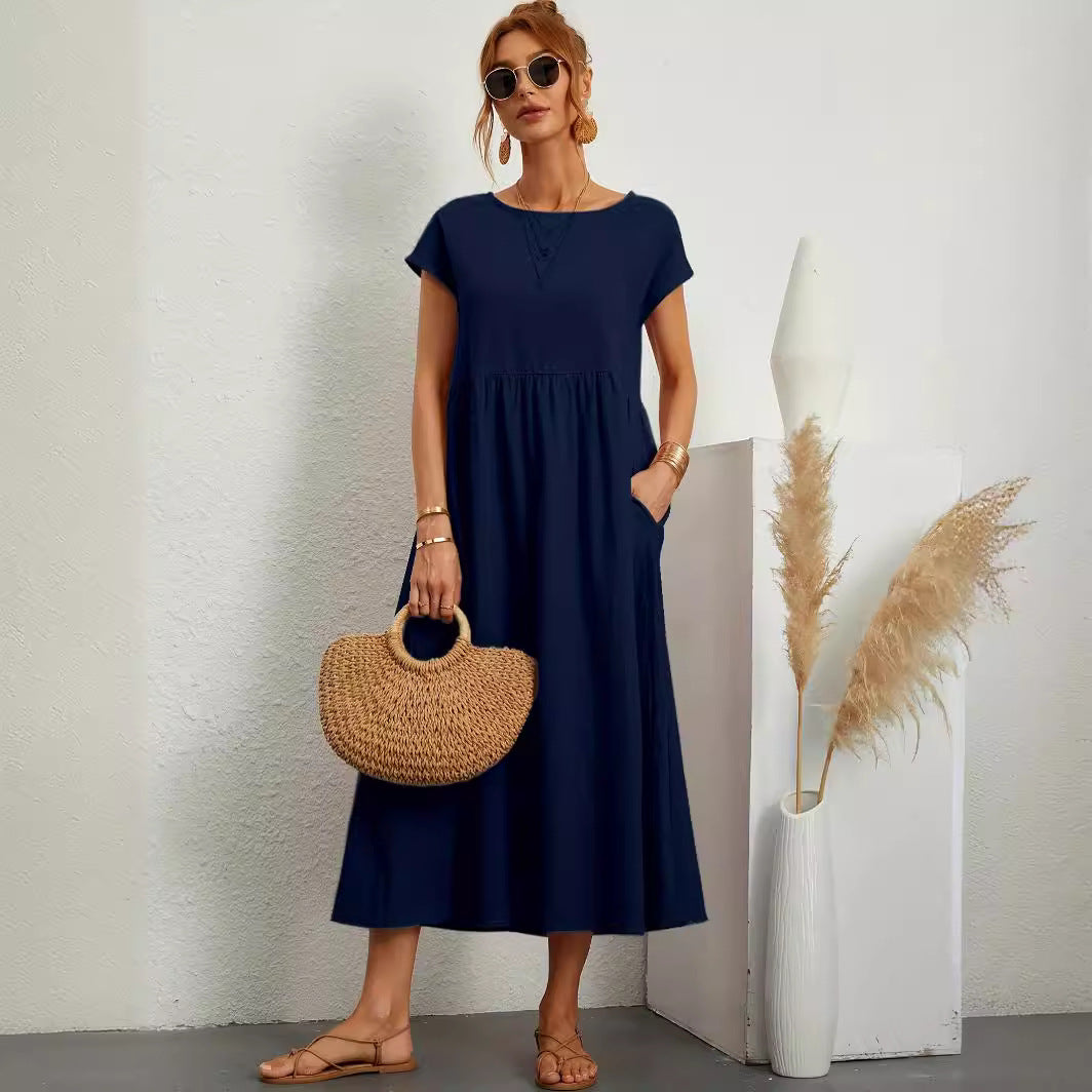 Robe Midi Fluide Élégante