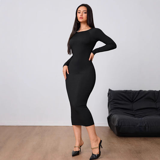 Robe Midi Sculptante Dos Nu