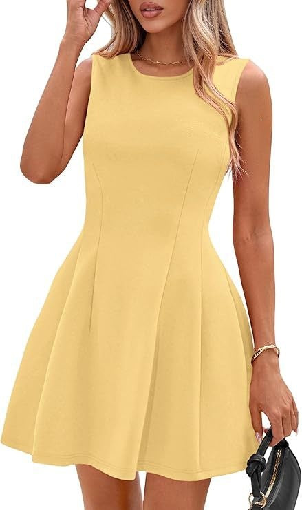 Robe patineuse sans manches