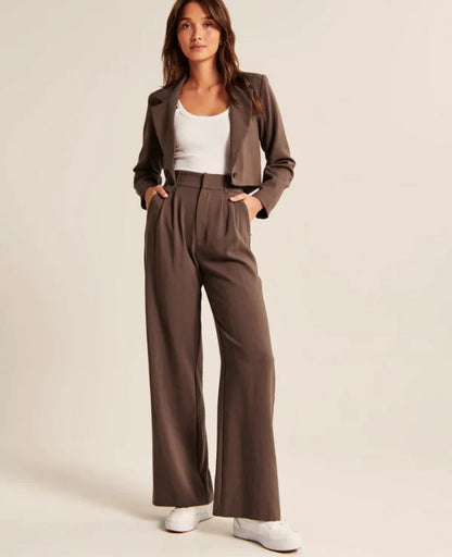 Pantalon Taille Haute Et Ample