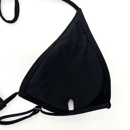 Ensemble de plage trois pièces noir pour femme Nolisse avec maillot de bain, crop top en tulle transparent à manches longues et short froncé....