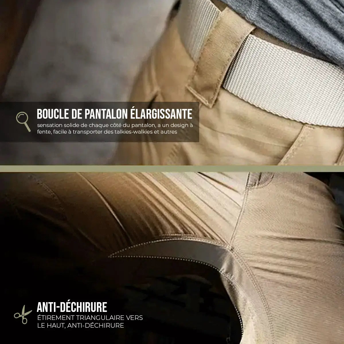 Pantalon Tactique Militaire (+ Ceinture Tactique Gratuite)