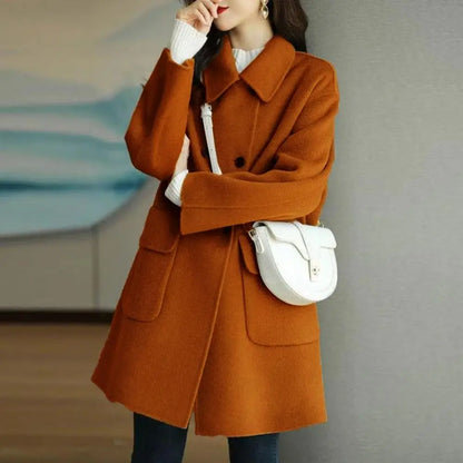 Wool Double-Breasted Coat Ellie