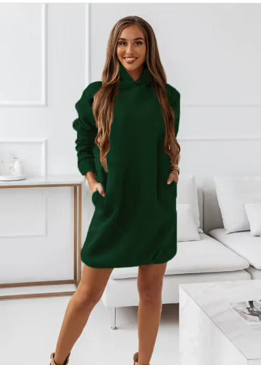 Robe Chaude Avec Capuche et Poches