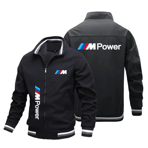 Veste de moto avec logo M Power pour homme