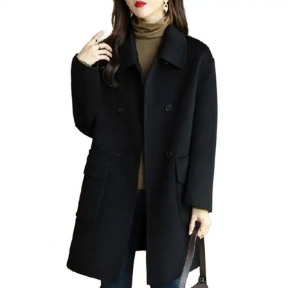 Wool Double-Breasted Coat Ellie