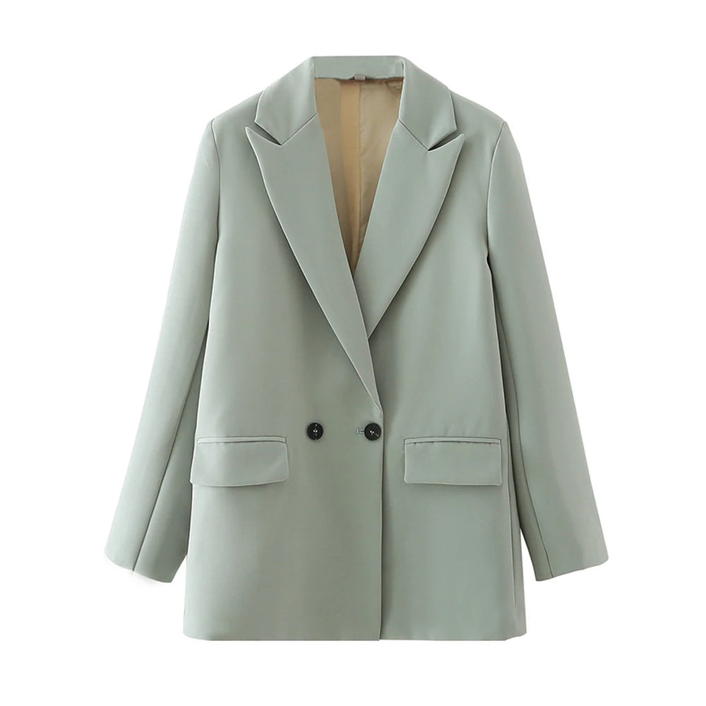 TRAF-Blazer croisé chic pour femme