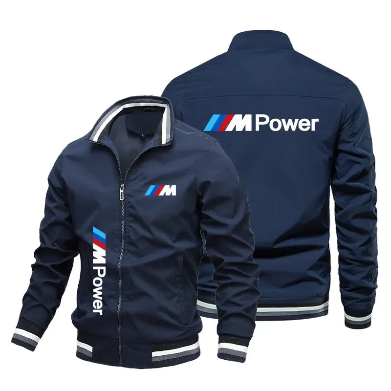 Veste de moto avec logo M Power pour homme