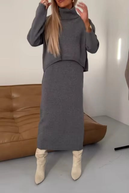 Robe 2 Pièces Hivernale & Élégante