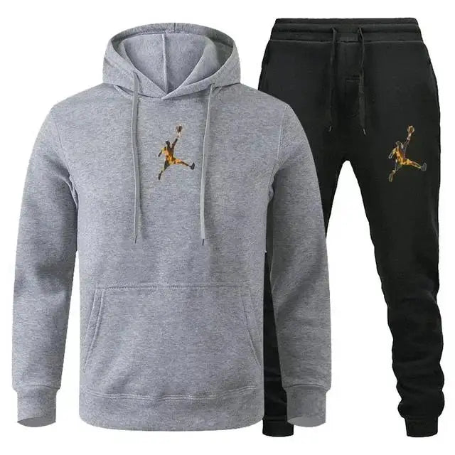 Ensemble deux pièces à capuche et pantalon de jogging Hip Hop pour hommes