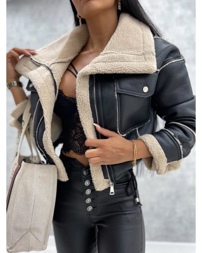 Veste Élégante En Cuir