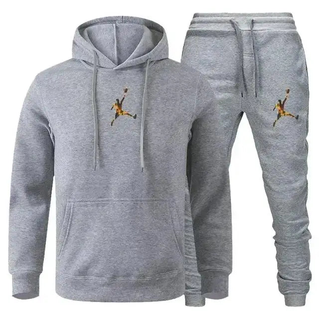 Ensemble deux pièces à capuche et pantalon de jogging Hip Hop pour hommes