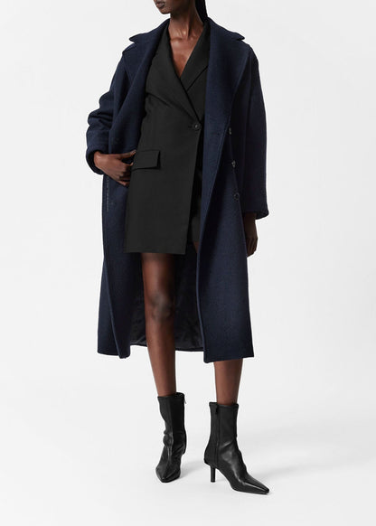 Voluminous Belted Wool Coat