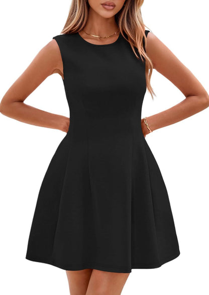 Robe patineuse sans manches