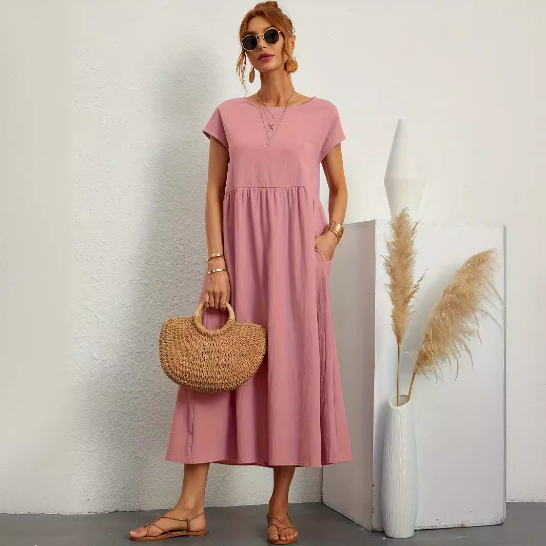 Robe Midi Fluide Élégante