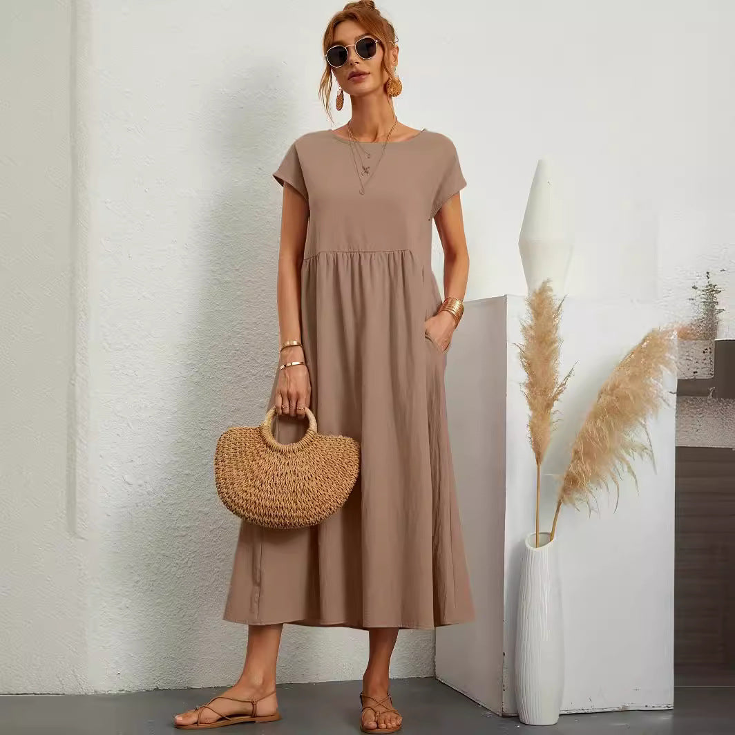 Robe Midi Fluide Élégante
