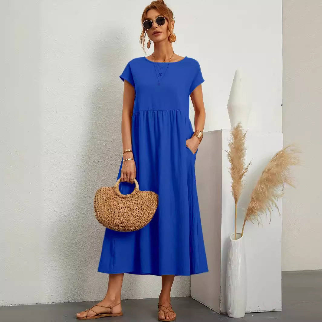 Robe Midi Fluide Élégante